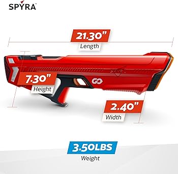 Amazon | スパイラ(Spyra) 電動ウォーターガン 水鉄砲 SpyraGO 超強力