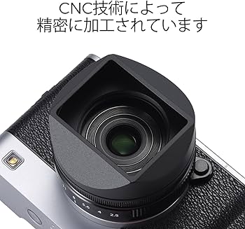 Amazon | スクエアメタルレンズフード レンズキャップ付き Fujifilm XF