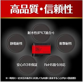 Amazon | GAUDI microSDカード 256GB Class10 UHS-I U3対応 Nintendo