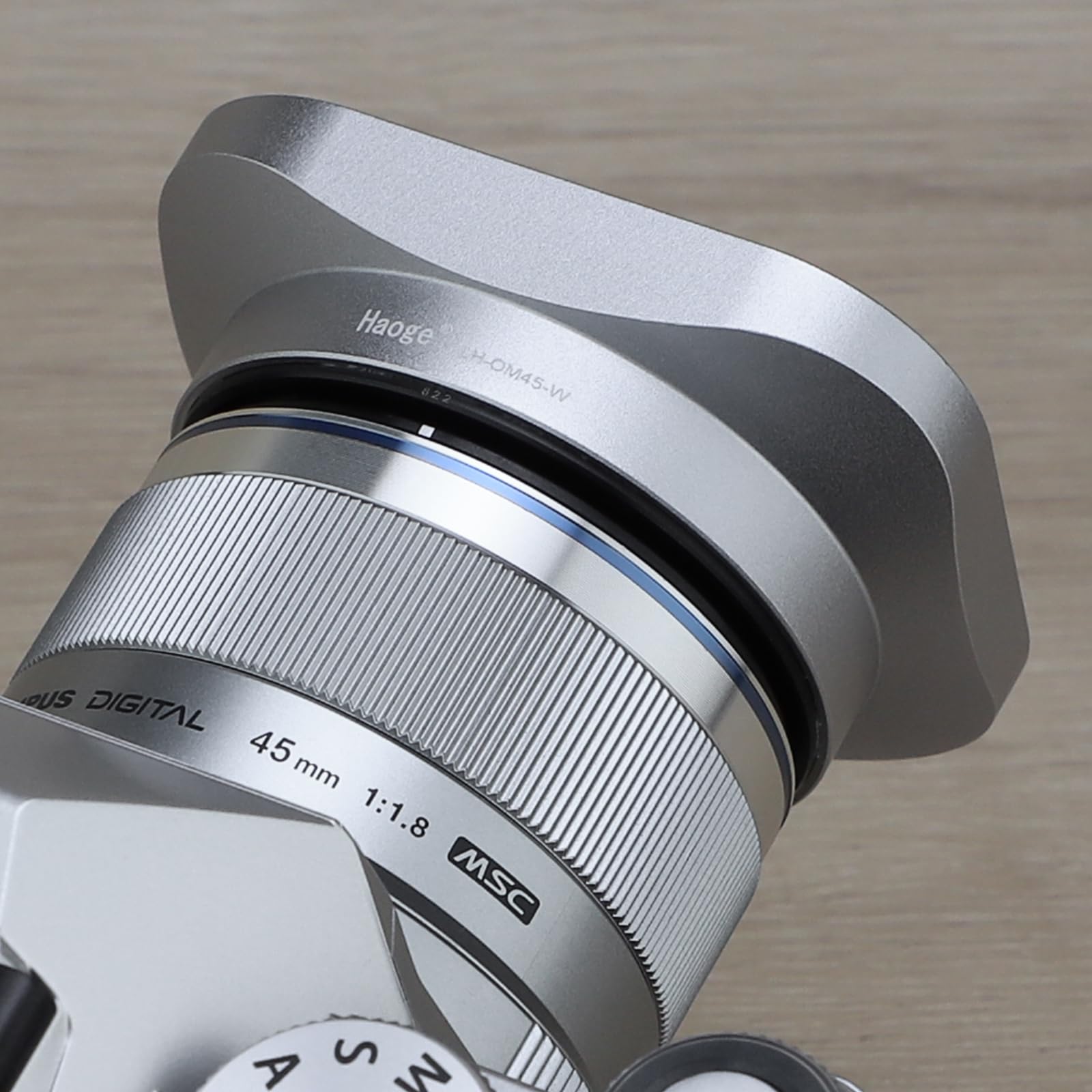 Amazon | Haoge LH-OM45-W メタルスクエアレンズフード Olympus M