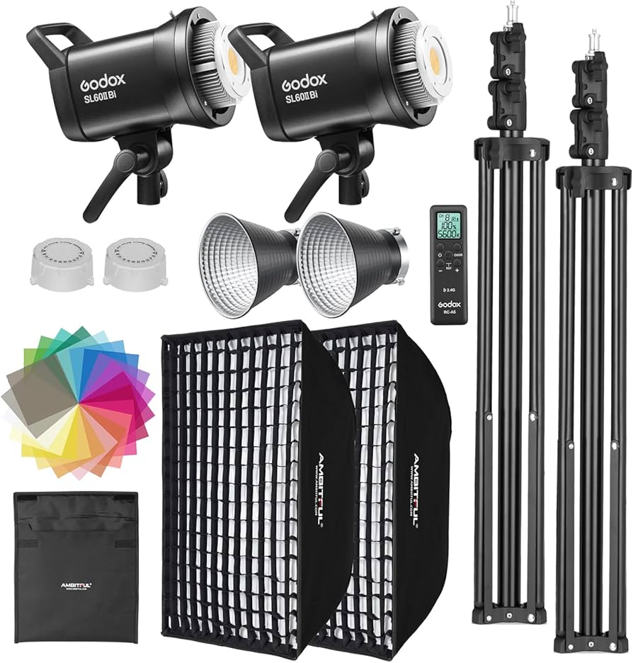 Amazon.com : Godox SL60II-Bi LED Video Light Kit 2 Pack 2800K