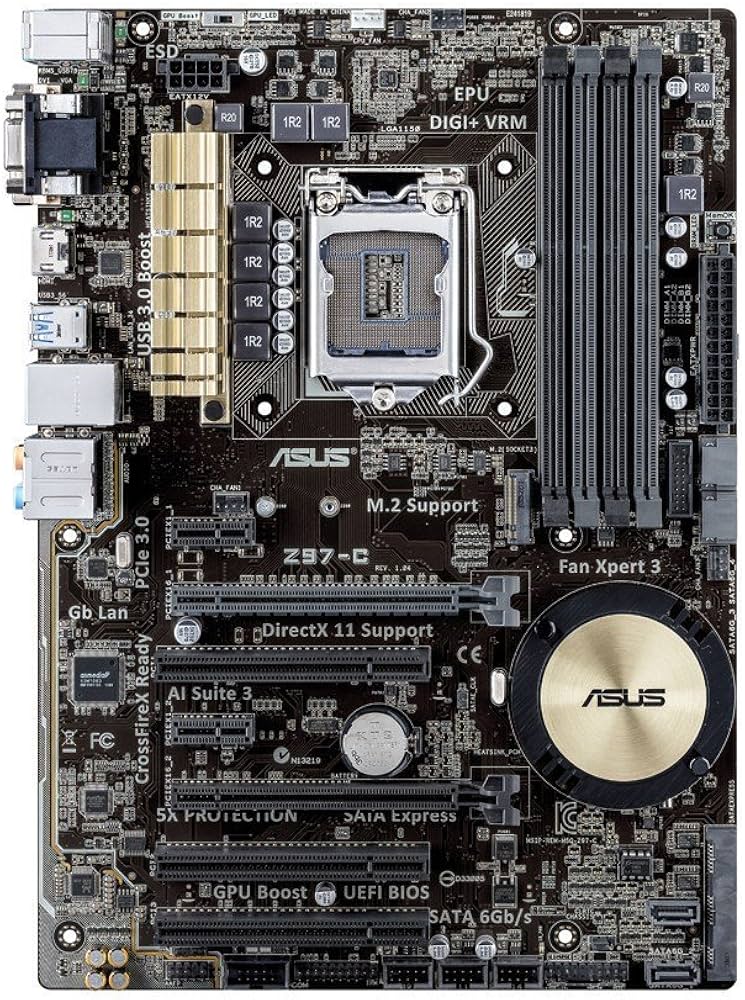 Amazon | ASUS エイスース マザーボード ATX Z97-C | ASUS