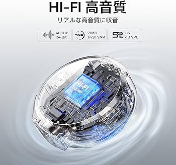 Amazon.co.jp: Hollyland Lark M2 ワイヤレスマイク-ピンマイク USB