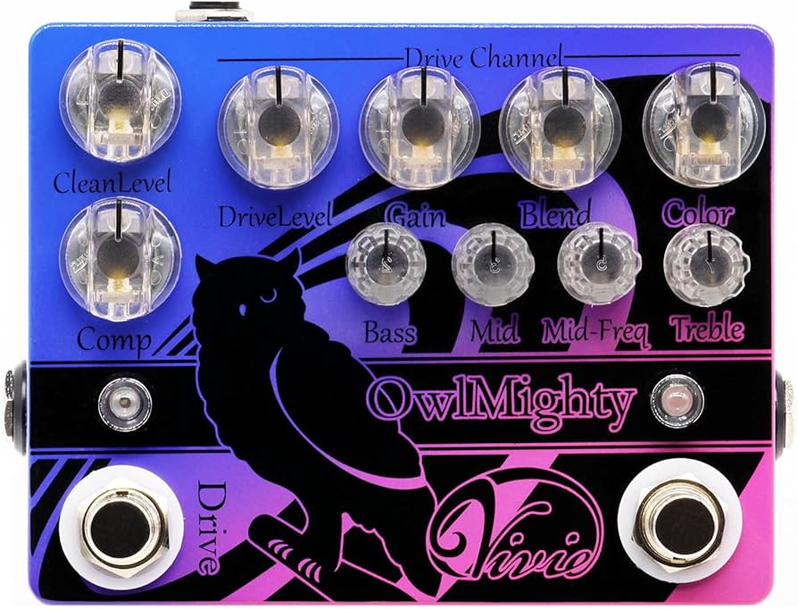 Amazon.co.jp: Vivie ベース用 プリアンプ/オーバードライブ OwlMighty