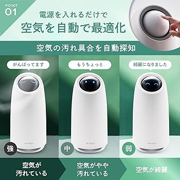 Amazon.co.jp: ONPU 空気清浄機 消臭 8畳 【 日本企業開発 簡単操作