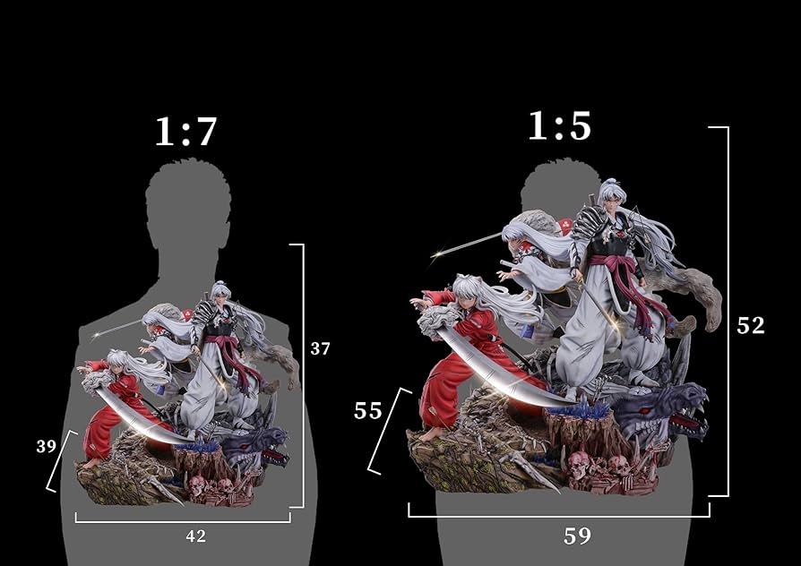 Amazon.co.jp: 犬夜叉 殺生丸 闘牙王 フィギュア 1/5スケール 塗装済み