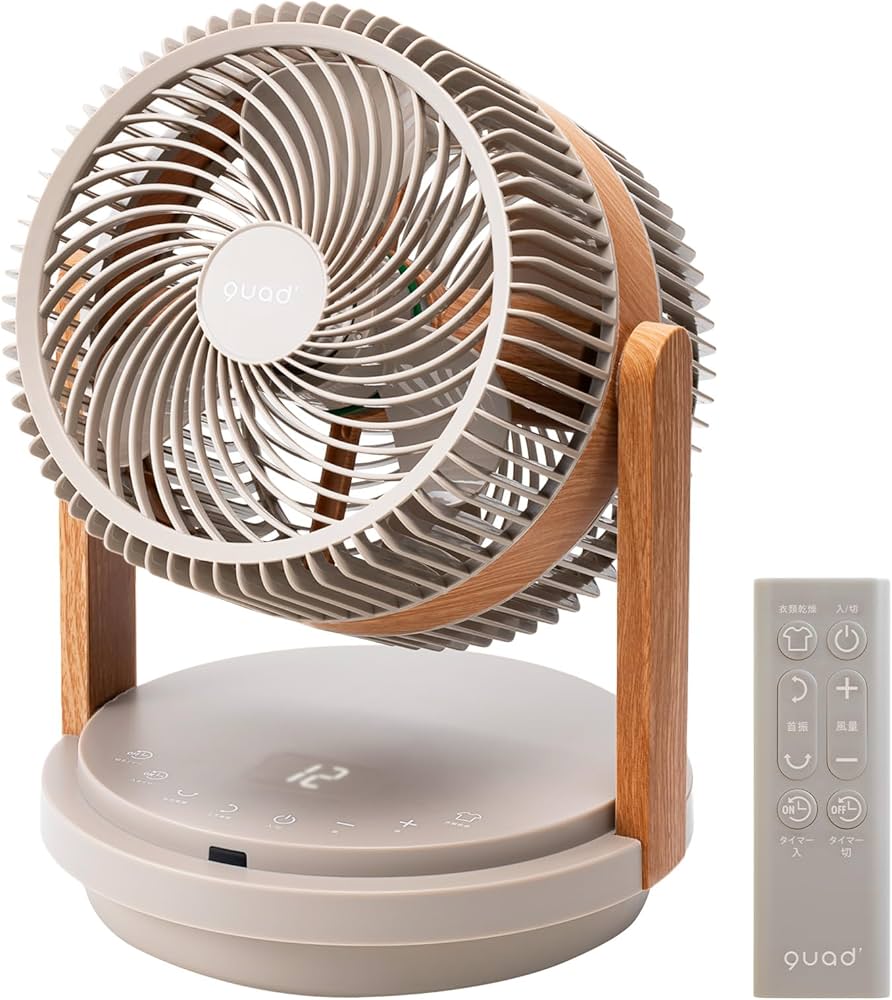 Amazon | 【パワフル2枚羽根 38畳】 QUADS ツインブレード DC