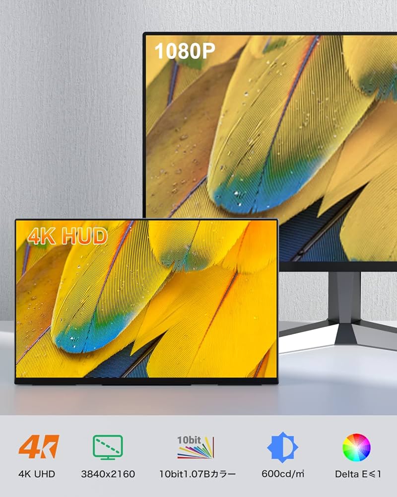 Amazon.co.jp: モバイルモニター 15.6インチ 4k モバイルディスプレイ