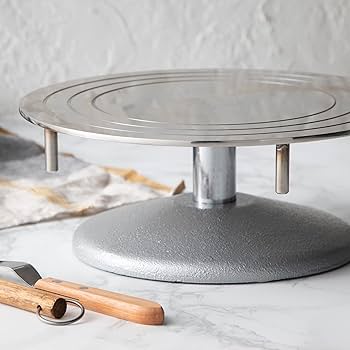 Amazon｜遠藤商事 業務用 デコ回転台 30cm 本体18-8ステンレス 土台