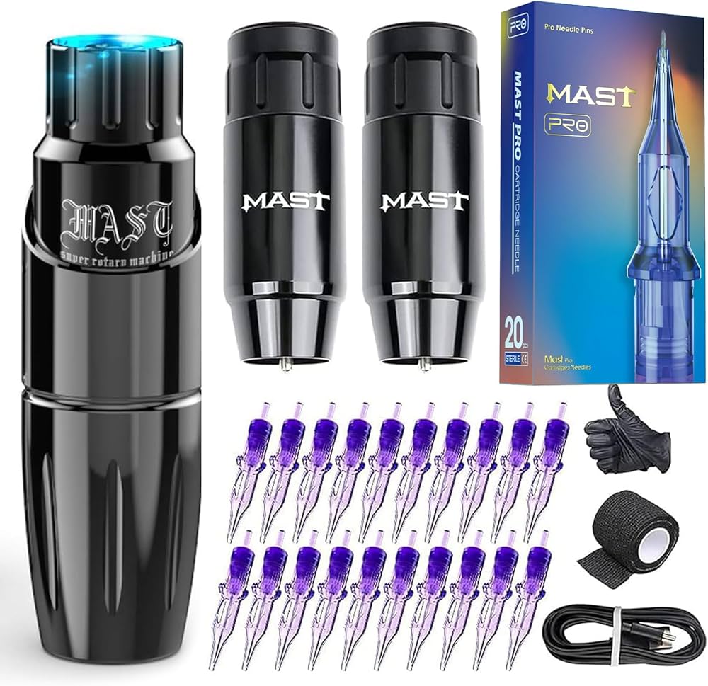 Amazon.com: Mast Tour Wireless Tattoo Gun Machine Kit - Complete