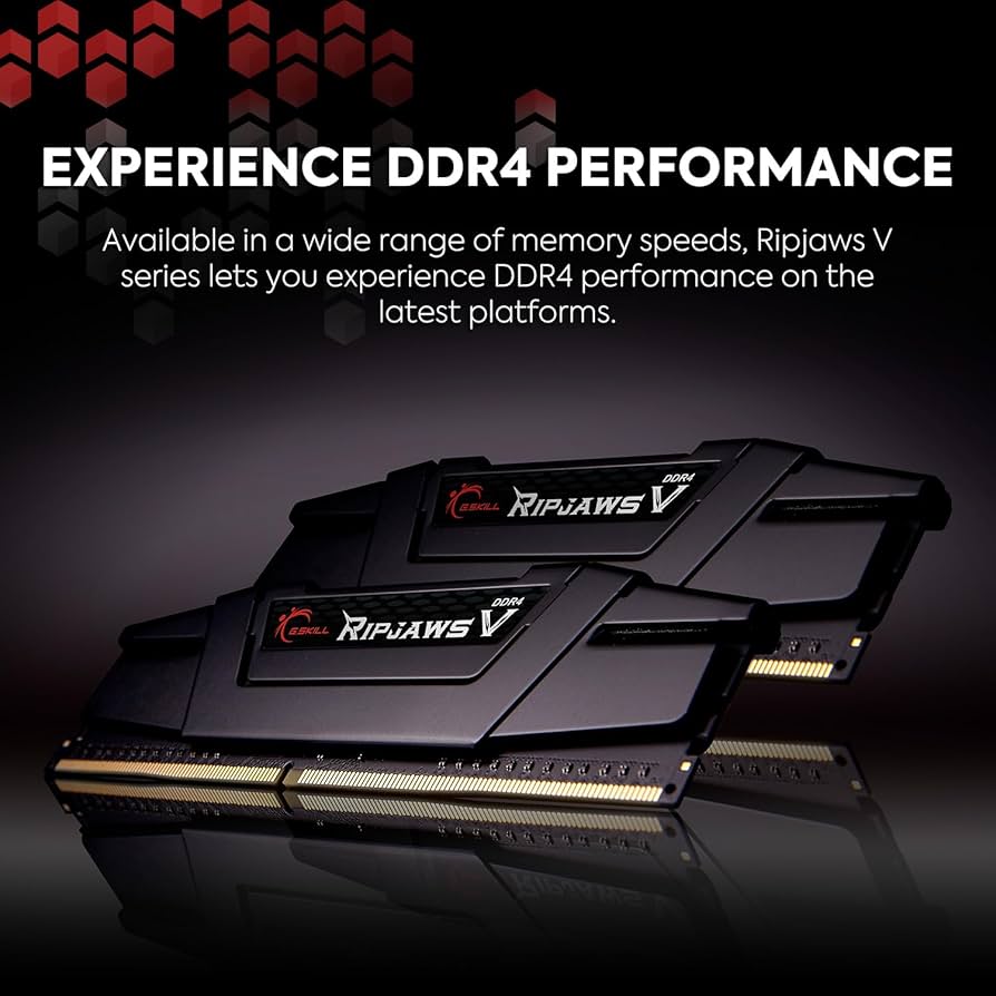 G.SKILL RipjawsV Series DDR4 RAM (XMP) 16GB (2x8GB) 3200MT/s CL16