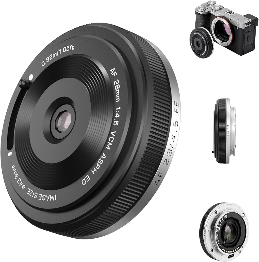 Amazon.com : VILTROX AF 28mm F4.5 f/4.5 FE Lens for Sony E Mount