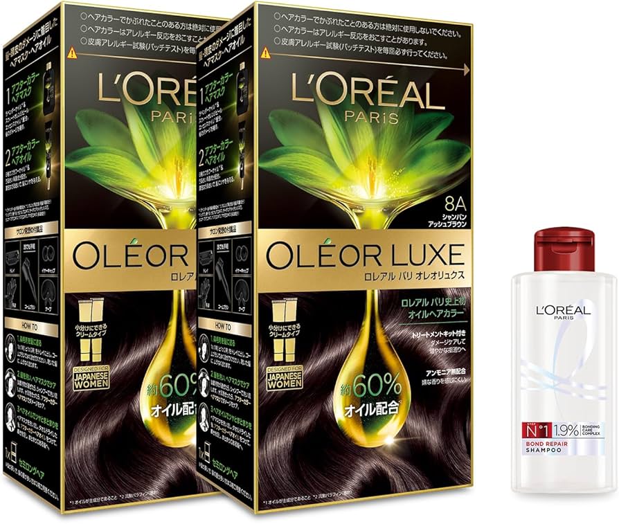Amazon | L'Oreal Paris(ロレアルパリ) ヘアカラー オレオリュクス 8A