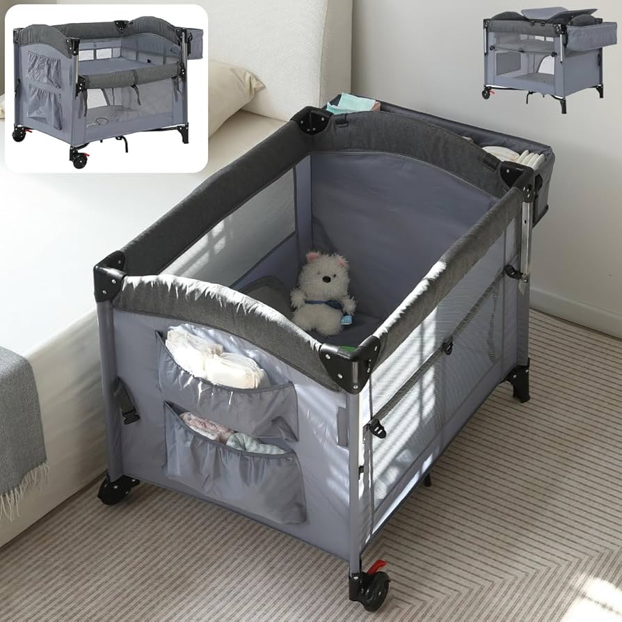 Amazon.co.jp: Simpolu ベビーサークル 折りたたみ サイド高さ二段調整