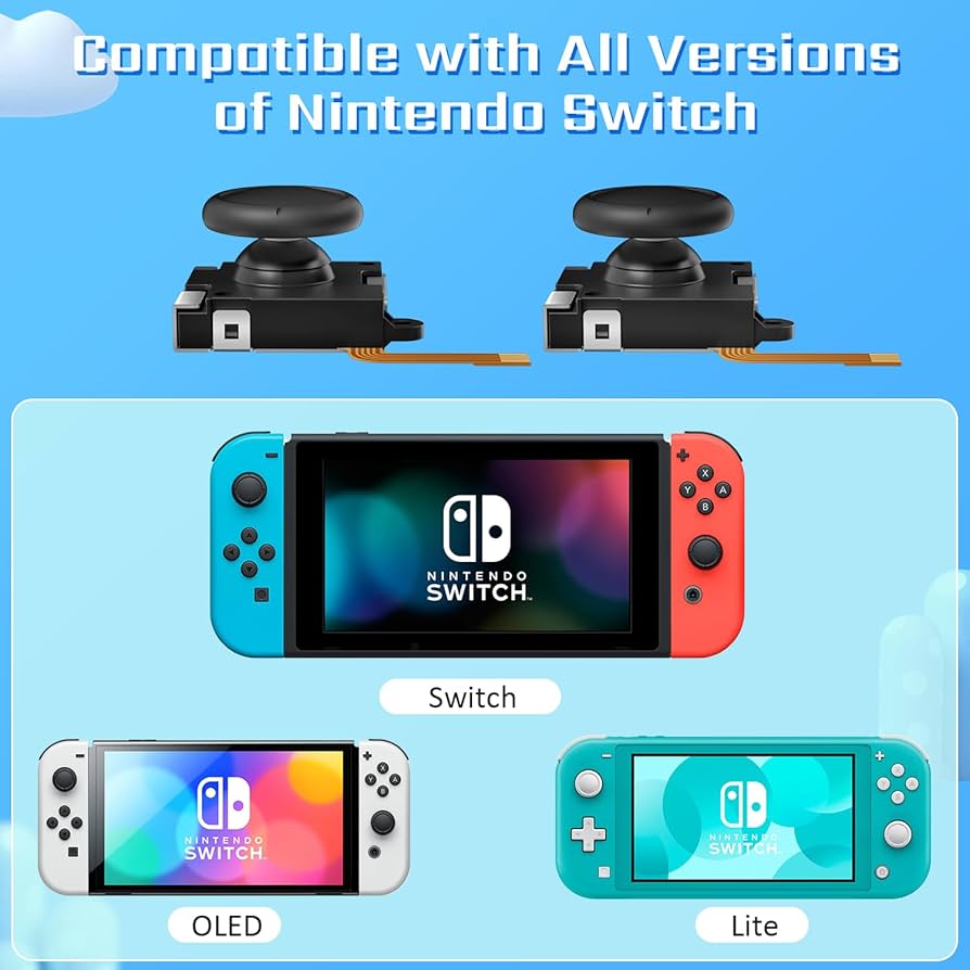 TMR Hall Joystick for Nintendo Switch/OLED/Lite Joy-Con, Zero