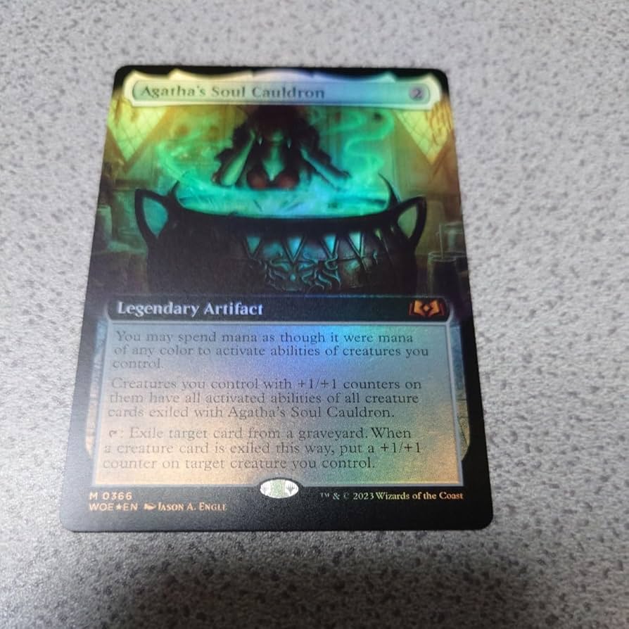 Amazon.co.jp: MTG WOE アガサの魂の大釜 英語foil 一枚 拡張アート