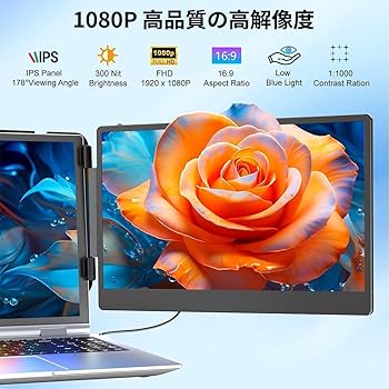 Amazon.co.jp: 14.2 インチ デュアルディスプレイ ダブルモニター