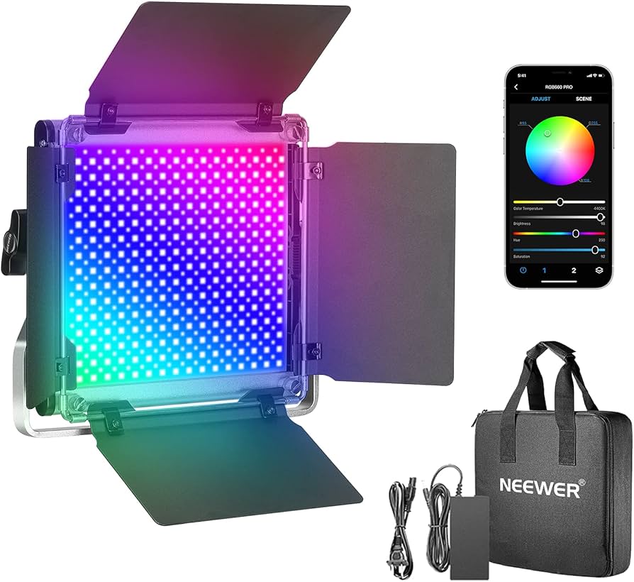 Amazon.com : NEEWER 660 PRO RGB Led Video Light with APP Control