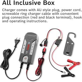 BOSCH C3 Intelligent and Automatic Battery Charger (6V-12V / 3.8A