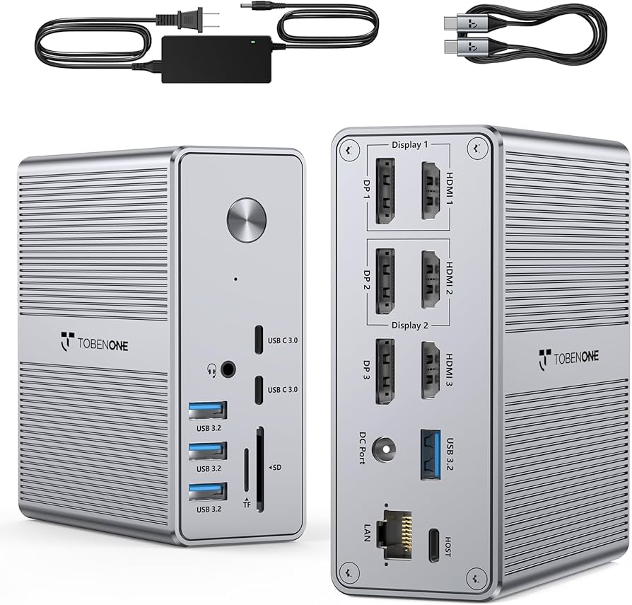 Amazon.co.jp: TobenONE DisplayLink ドッキングステーション トリプル