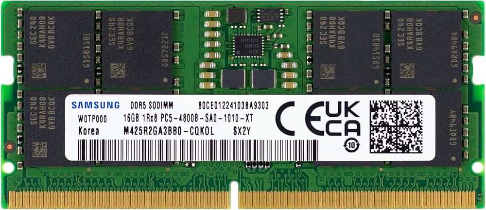 Amazon.in: Buy Samsung 16GB DDR5 4800MHz PC5-38400 CL40 SODIMM