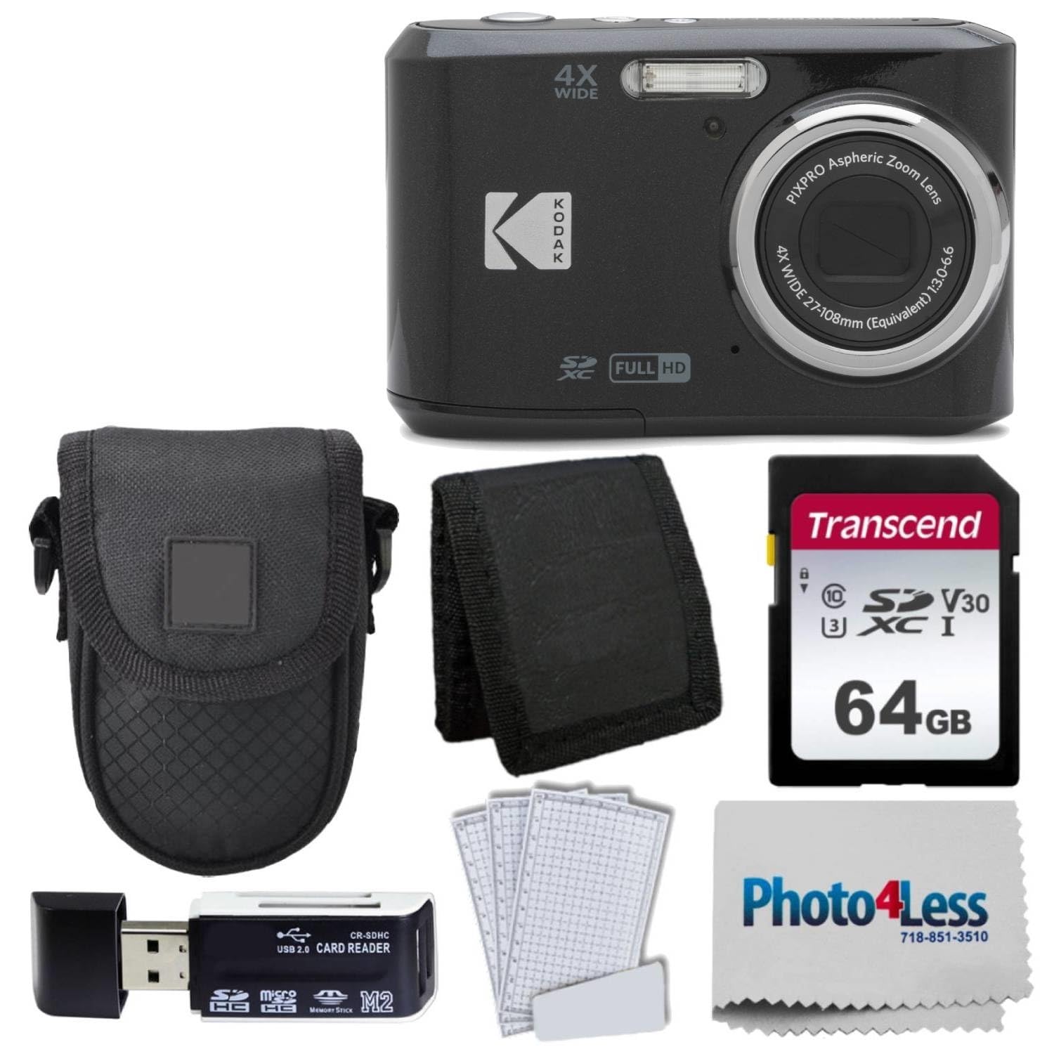 Amazon.com : Kodak PIXPRO FZ45 Digital Camera Bundle with Black