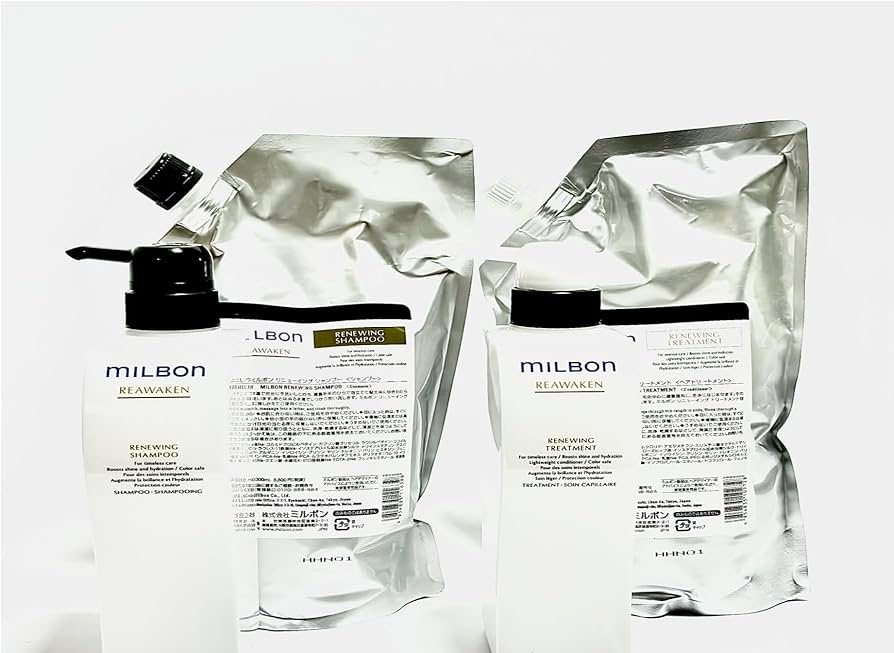 MILBON リニューイングシャンプー トリートメント1000ml 2本 MILBON