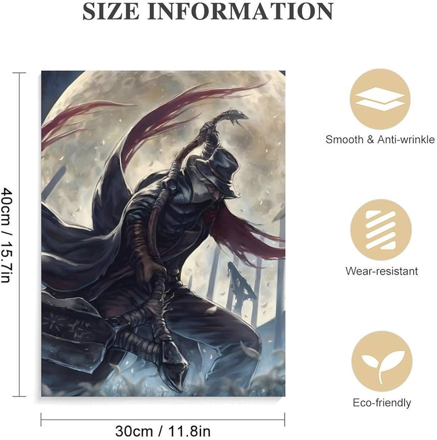 ブラッドボーン bloodborne B2ポスター ピン留め跡有 アメンドーズ B2