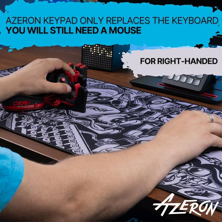 Amazon.com: AZERON Teclado para juegos – Teclado programable de