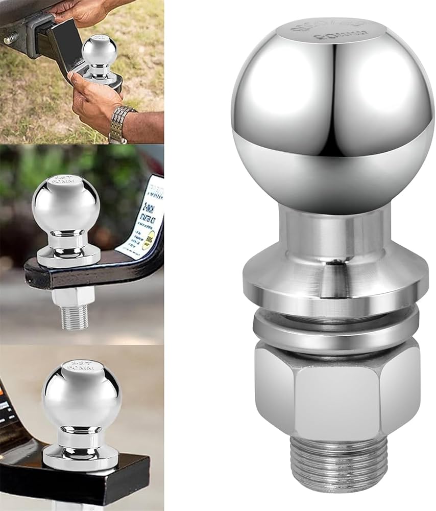 Amazon.co.jp: トレーラーヒッチボール ステンレススチール トレーラー