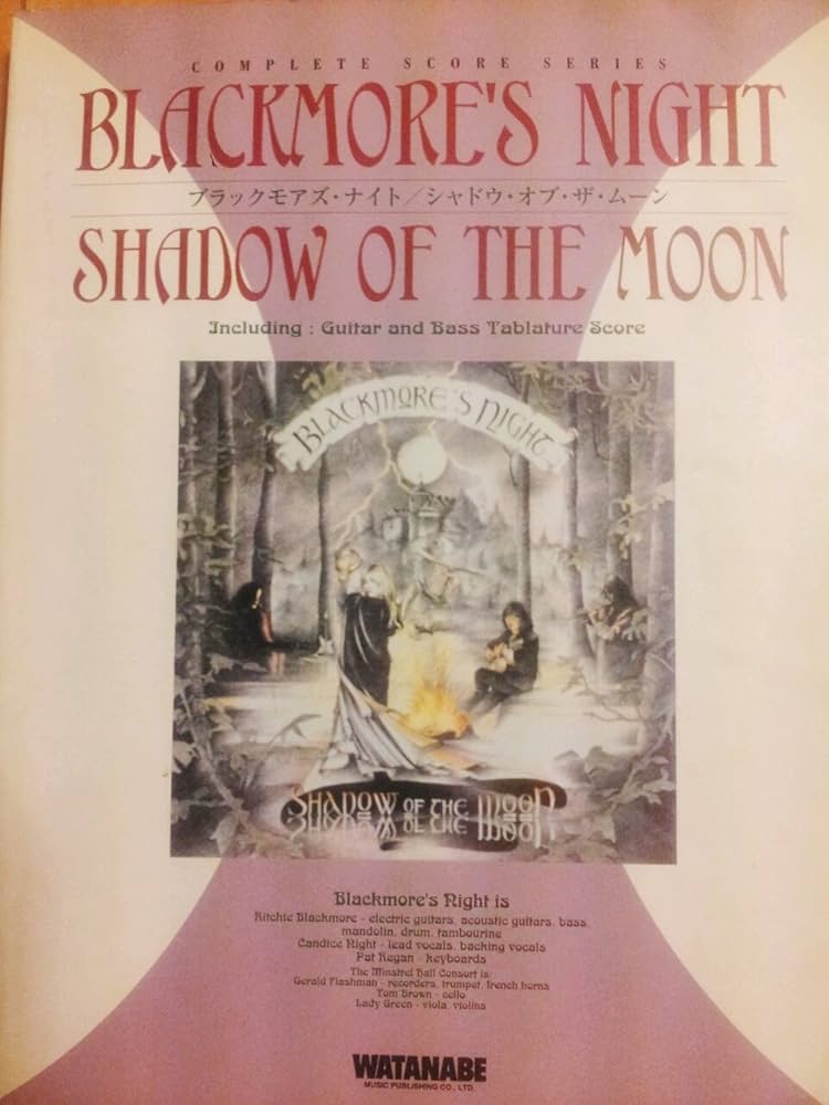 バンドスコア ブラックモアズ・ナイト / シャドウ・オブ・ザ・ムーン