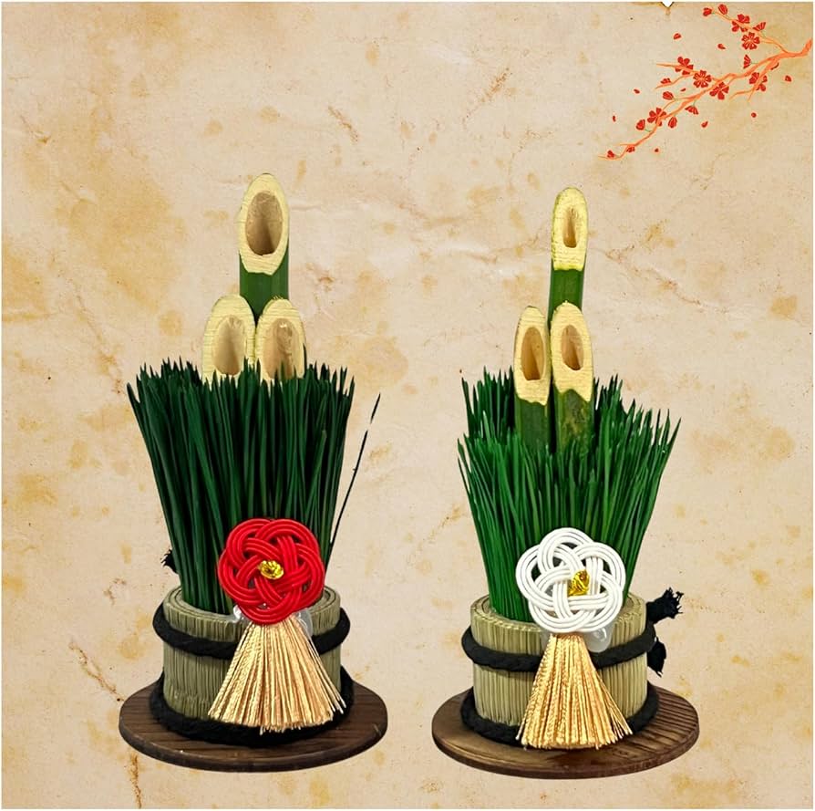 Amazon.co.jp: NEKOMI 1対2鉢 約12cm お正月飾り 玄関 和モダン