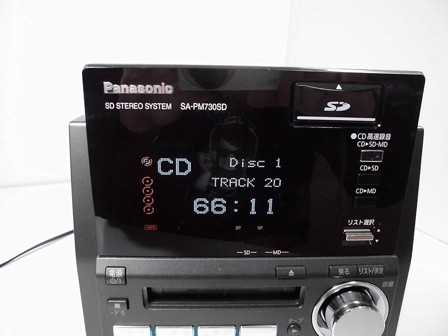 Amazon.co.jp: Panasonic D-dock SDステレオシステム(ブラック) SC