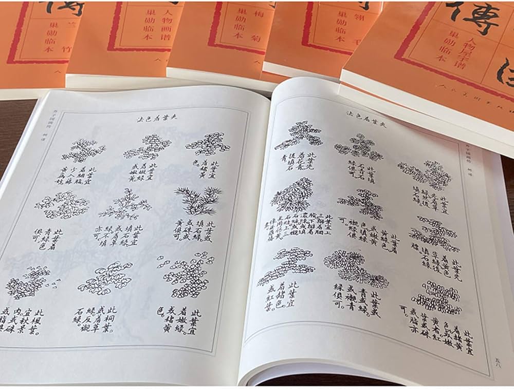 Amazon.com: 芥子园画谱分类卷（全八册）: 9787102085470: 沈心友: Books