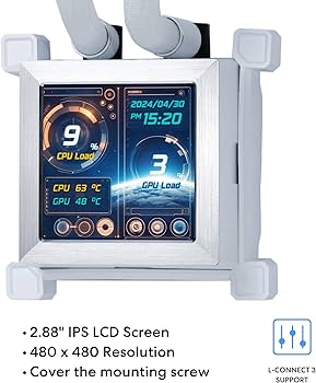 Amazon | LIANLI 簡易水冷キット HydroShift LCD 360S White 120mm