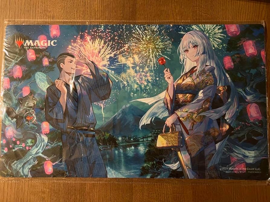Amazon.co.jp: MTG 放浪皇の夏祭り プレイマット 藤ちょこ : おもちゃ