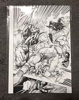 Amazon.co.jp: ジョジョ 複製原画 承太郎 ディオ 少年ジャンプ 集英社