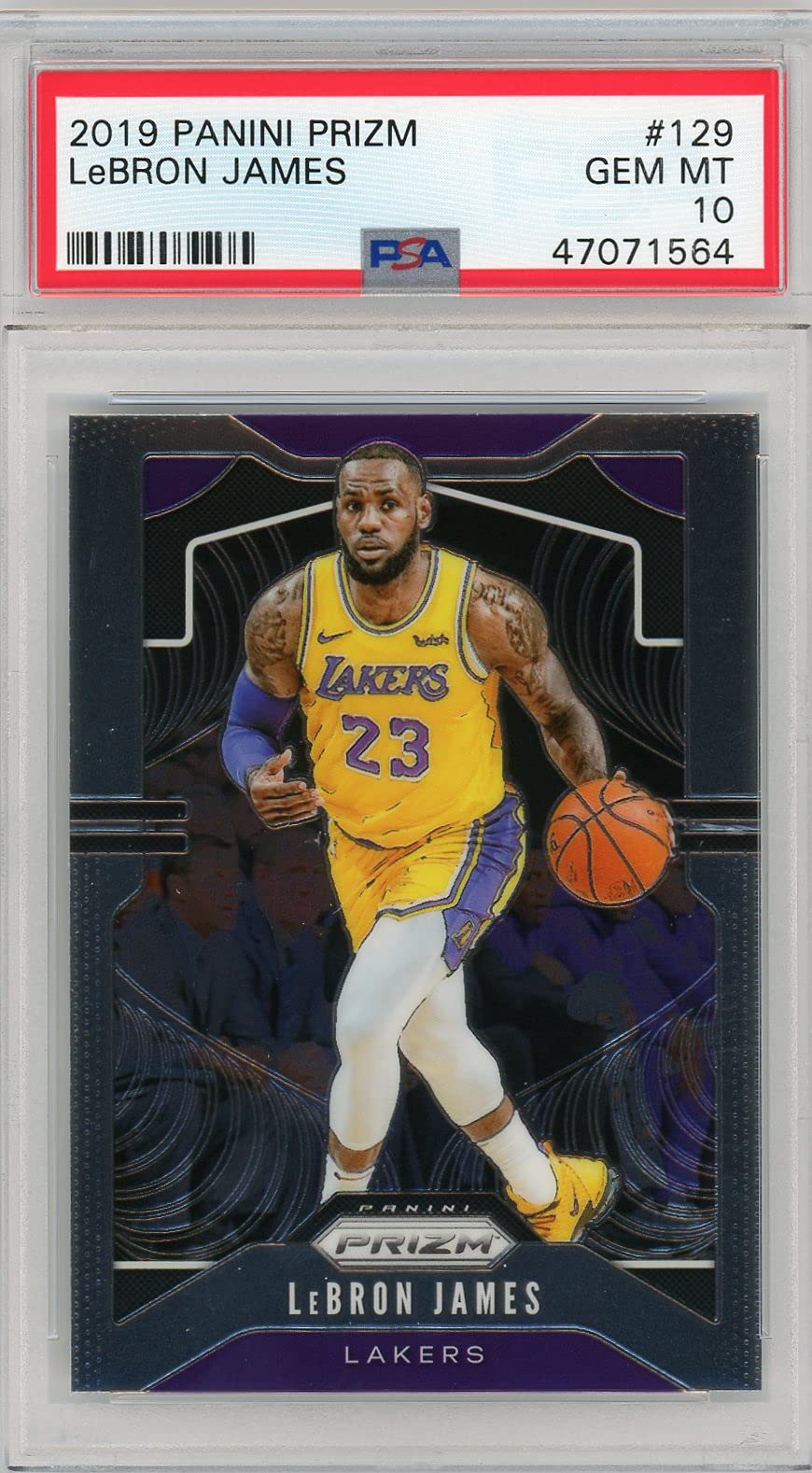 Amazon.com: LeBron James 2019 Prizm Basketball Card #129 Graded