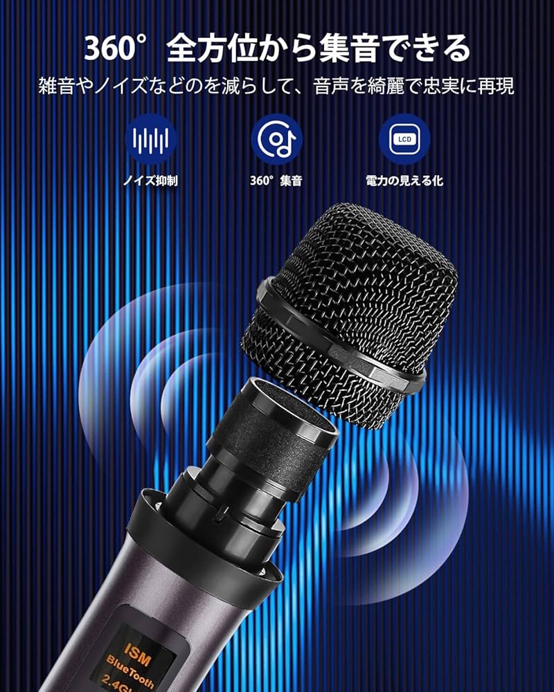 Amazon | スピーカーセット カラオケ 家庭用 拡声器 カラオケマイク 2