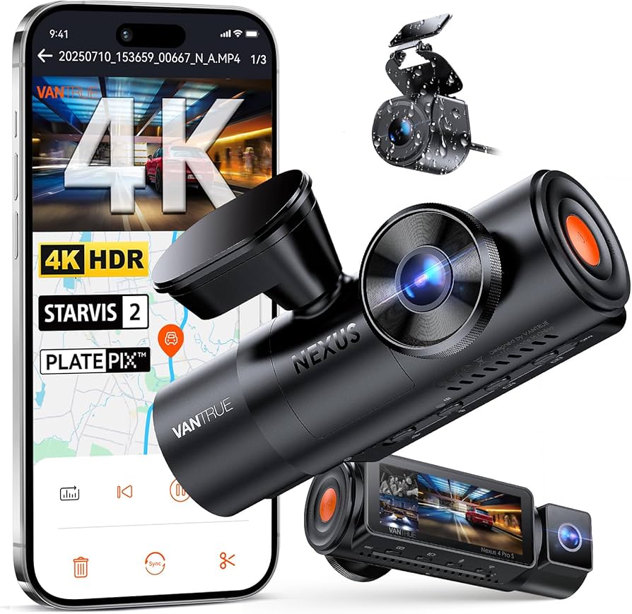 Amazon.co.jp: VANTRUE N4 Pro S 3カメラ ドライブレコーダー 4K 800万