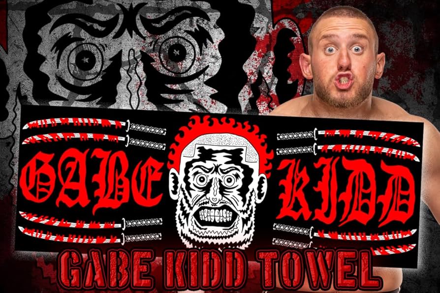 Amazon.co.jp: 新日本プロレスリング スポーツタオル ゲイブ キッド