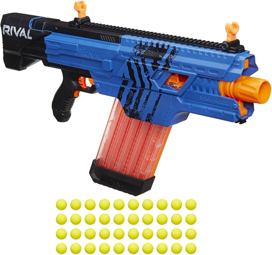Amazon.co.jp: ナーフ Nerf Rival Khaos MXVI-4000 Blaster Blue