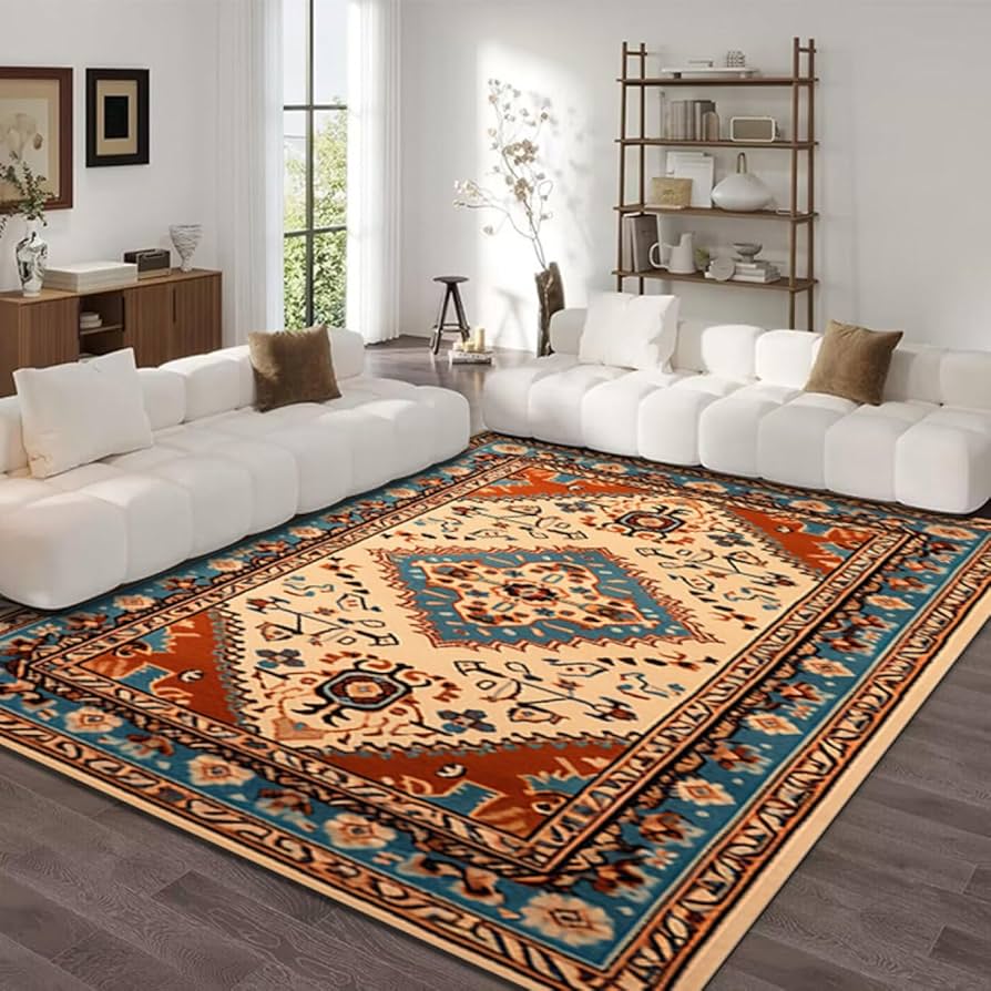 Amazon｜ペルシャ絨毯風 ラグ ダイニングラグ 60CM*90CM ダイニング