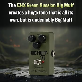 Amazon.com: Electro-Harmonix Green Russian Big Muff Pi Fuzz Pedal