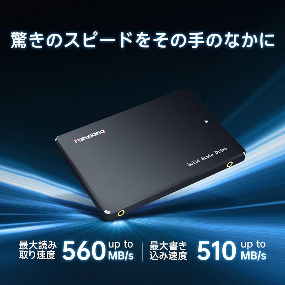 Amazon | fanxiang SSD 512GB SATA3.0 6Gb/s 2.5インチ 7mm 3D NAND