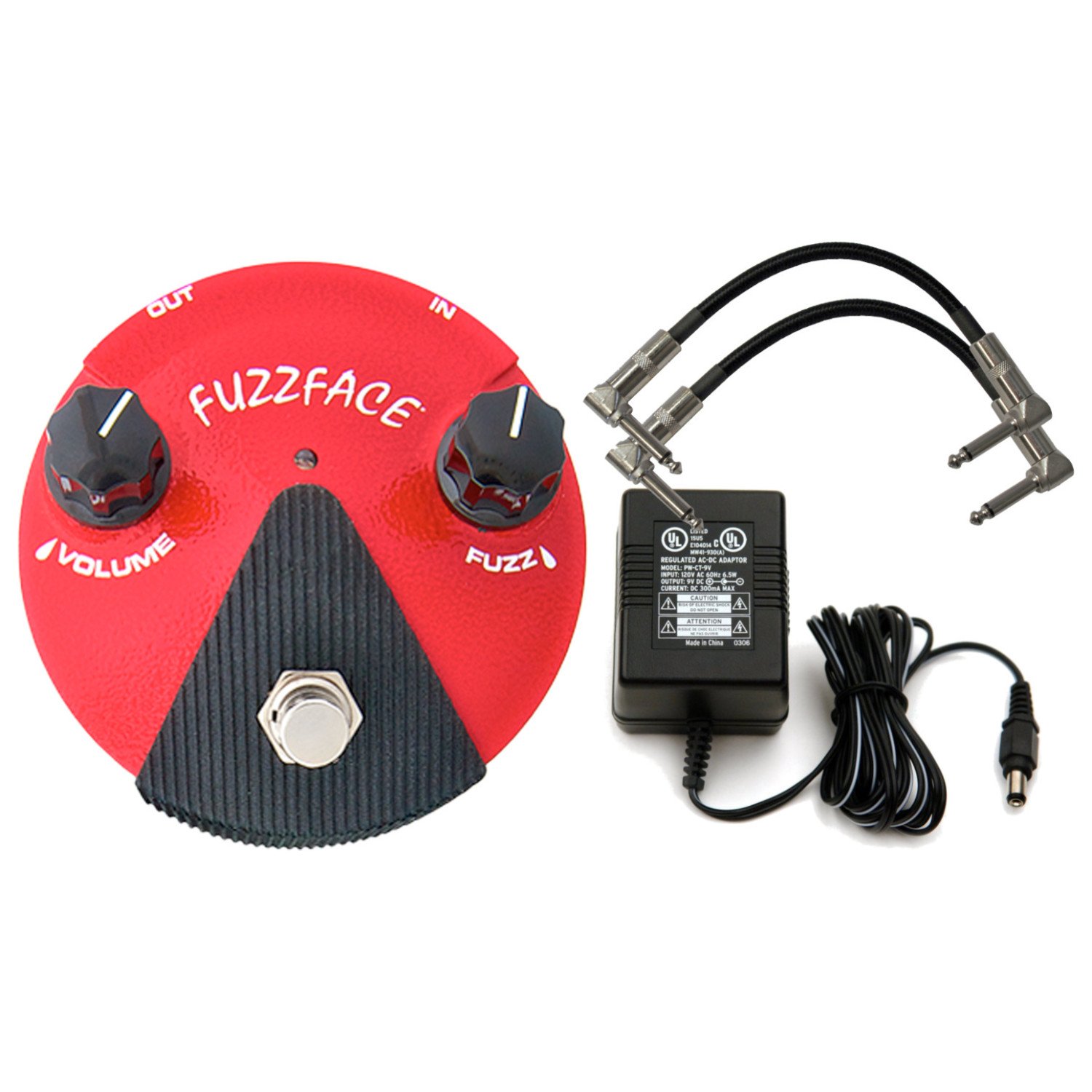 Amazon.com: Dunlop FFM2 Red GERMANIUM FUZZ FACE MINI Pedal w/ 9V