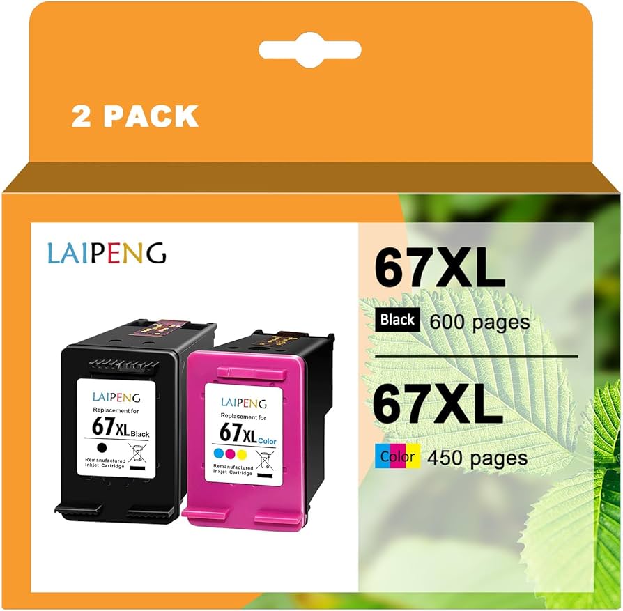 Amazon.co.jp: 再生インクカートリッジ HP 67 67XL ット残量表示付