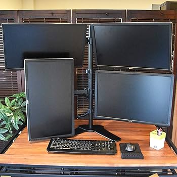 Amazon.co.jp: モニターアーム 4画面 スタンド式 PC 液晶ディスプレイ