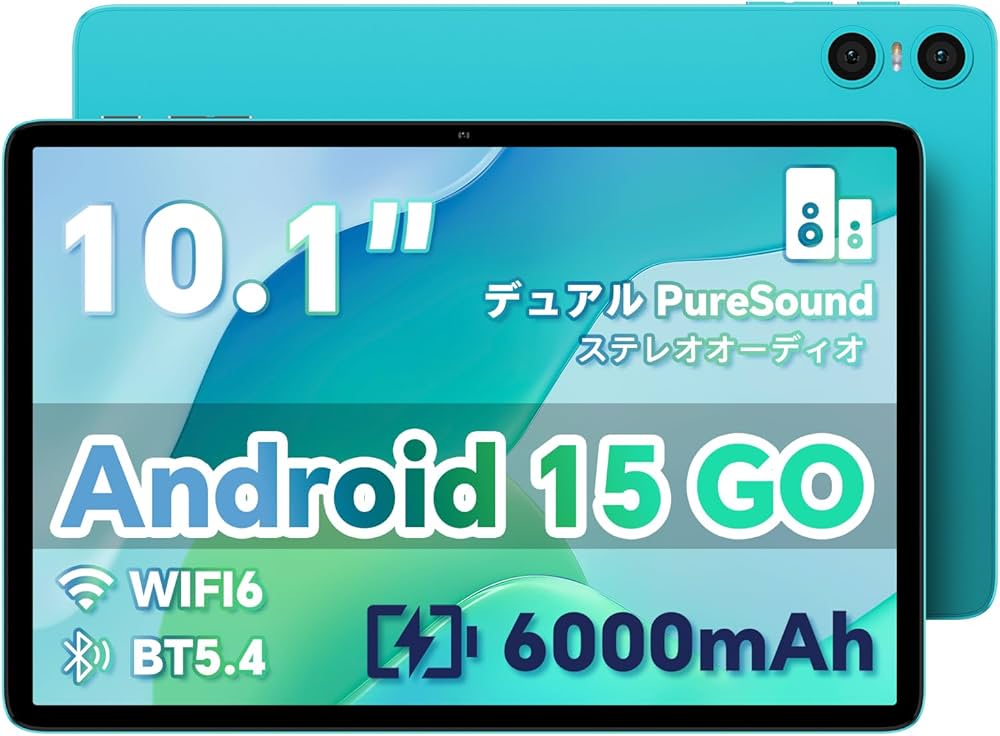 Amazon.co.jp: 【Android 15 タブレット 10インチ wi-fiモデル