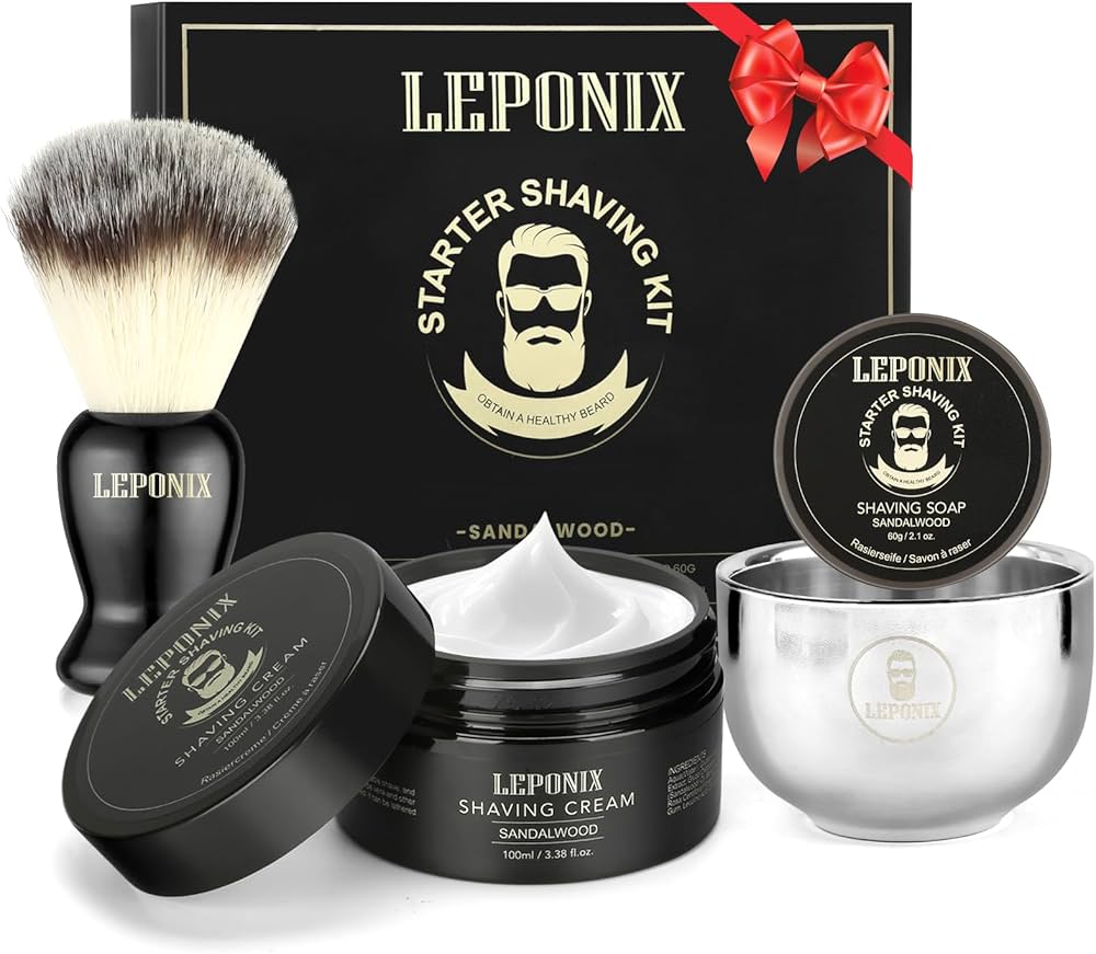 Shaving Kit for Men,Mens Shaving Kit include Sandalwood Shaving